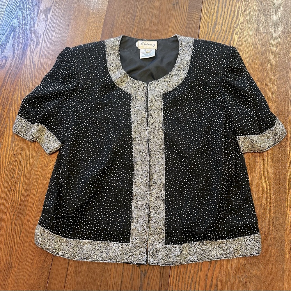 Stenay size small beautiful beaded cardigan jacket